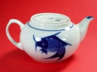 2號柿壺(藍魚) Tea Pot Oval