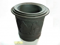  紫仕女盆 Clay Pot