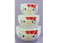 Kitty猫（旗红）密封碗 Ceramic Lunch Box