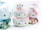 Kitty猫（粉）保鲜盖碗 Ceramic Lunch Box