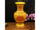 唐彩富贵花瓶 Vase